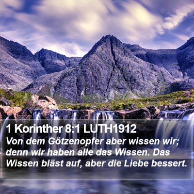 1 Korinther 8:1 LUTH1912 Bible Verse Image