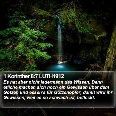 1 Korinther 8:7 LUTH1912 Bible Verse Image