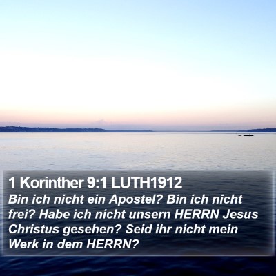 1 Korinther 9:1 LUTH1912 Bible Verse Image