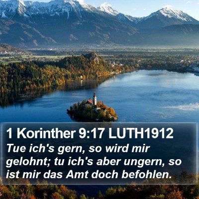1 Korinther 9:17 LUTH1912 Bible Verse Image