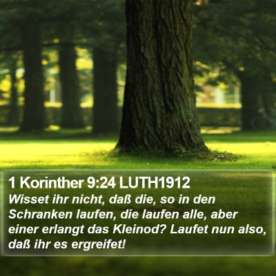 1 Korinther 9:24 LUTH1912 Bible Verse Image