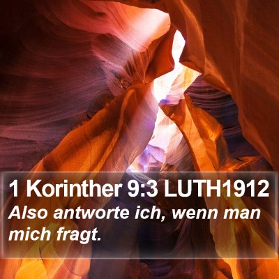 1 Korinther 9:3 LUTH1912 Bible Verse Image