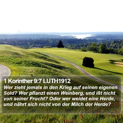 1 Korinther 9:7 LUTH1912 Bible Verse Image