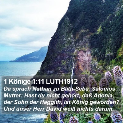 1 Könige 1:11 LUTH1912 Bible Verse Image