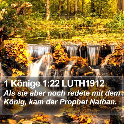 1 Könige 1:22 LUTH1912 Bible Verse Image