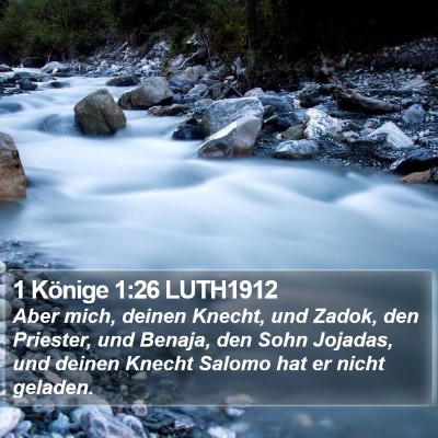 1 Könige 1:26 LUTH1912 Bible Verse Image