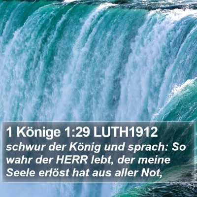1 Könige 1:29 LUTH1912 Bible Verse Image