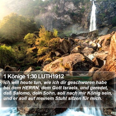 1 Könige 1:30 LUTH1912 Bible Verse Image