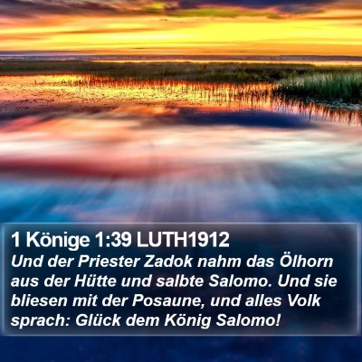 1 Könige 1:39 LUTH1912 Bible Verse Image