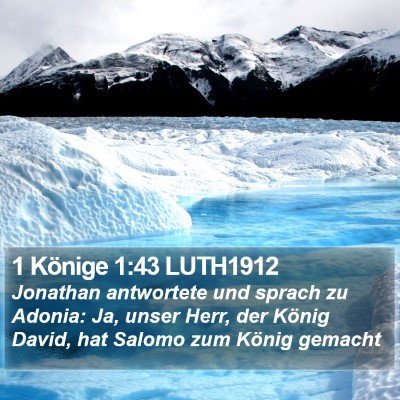 1 Könige 1:43 LUTH1912 Bible Verse Image