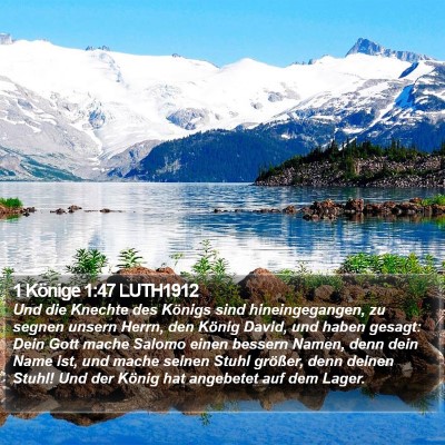 1 Könige 1:47 LUTH1912 Bible Verse Image