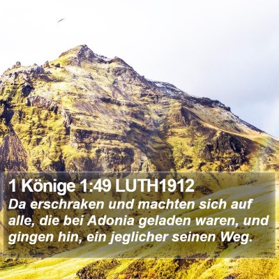 1 Könige 1:49 LUTH1912 Bible Verse Image
