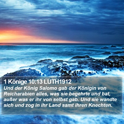 1 Könige 10:13 LUTH1912 Bible Verse Image