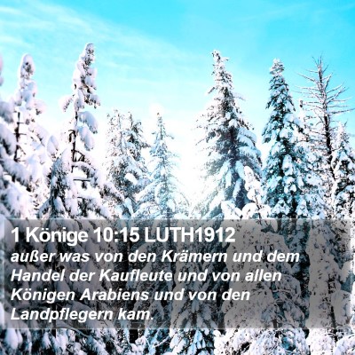 1 Könige 10:15 LUTH1912 Bible Verse Image