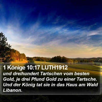 1 Könige 10:17 LUTH1912 Bible Verse Image