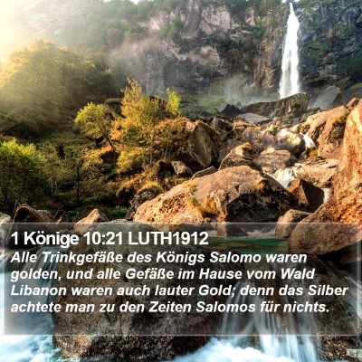 1 Könige 10:21 LUTH1912 Bible Verse Image