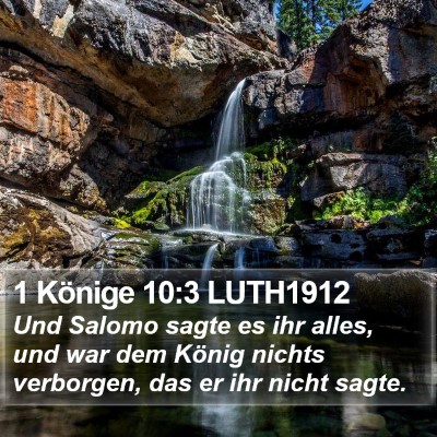 1 Könige 10:3 LUTH1912 Bible Verse Image