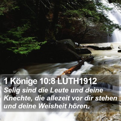 1 Könige 10:8 LUTH1912 Bible Verse Image
