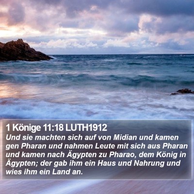 1 Könige 11:18 LUTH1912 Bible Verse Image