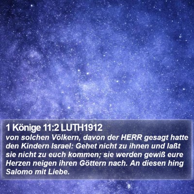 1 Könige 11:2 LUTH1912 Bible Verse Image