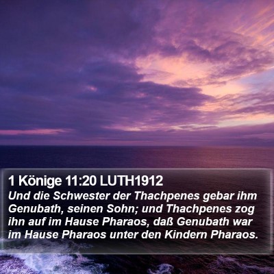 1 Könige 11:20 LUTH1912 Bible Verse Image