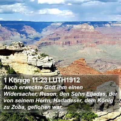 1 Könige 11:23 LUTH1912 Bible Verse Image