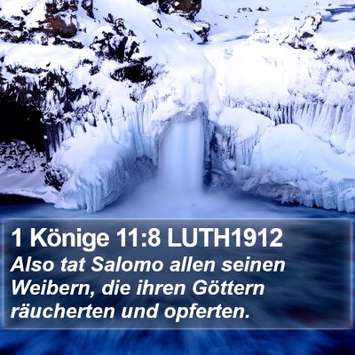 1 Könige 11:8 LUTH1912 Bible Verse Image