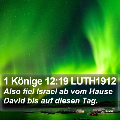 1 Könige 12:19 LUTH1912 Bible Verse Image