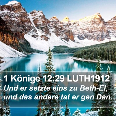 1 Könige 12:29 LUTH1912 Bible Verse Image