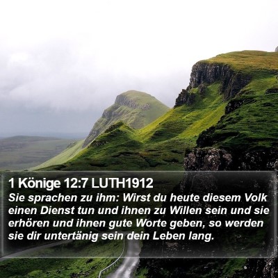 1 Könige 12:7 LUTH1912 Bible Verse Image