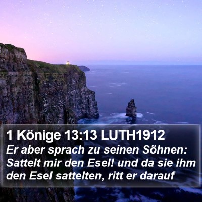 1 Könige 13:13 LUTH1912 Bible Verse Image
