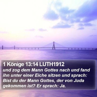 1 Könige 13:14 LUTH1912 Bible Verse Image