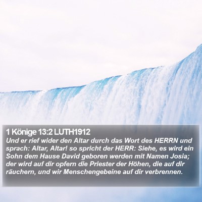 1 Könige 13:2 LUTH1912 Bible Verse Image