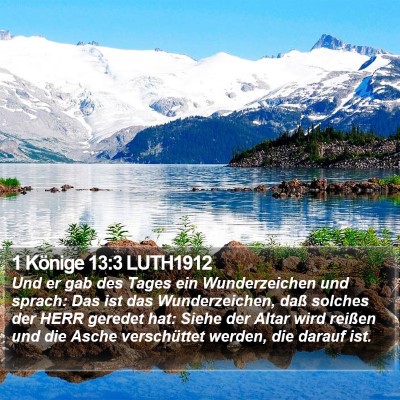 1 Könige 13:3 LUTH1912 Bible Verse Image