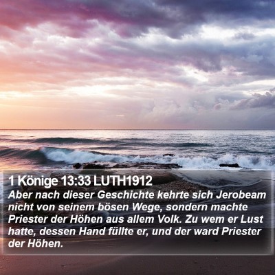 1 Könige 13:33 LUTH1912 Bible Verse Image