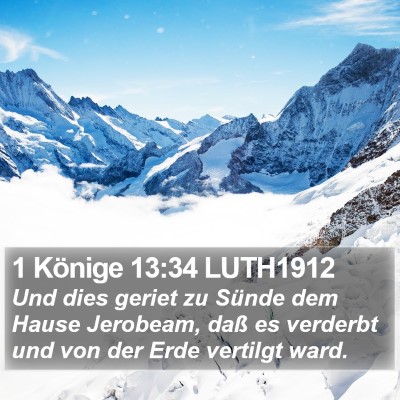 1 Könige 13:34 LUTH1912 Bible Verse Image