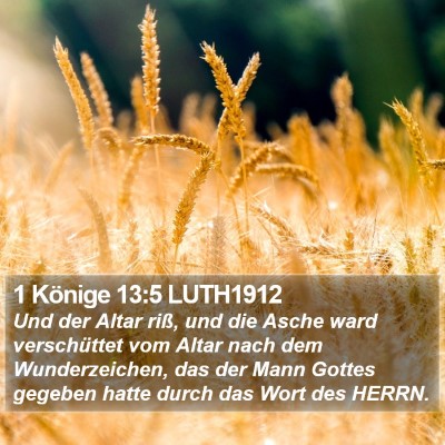 1 Könige 13:5 LUTH1912 Bible Verse Image