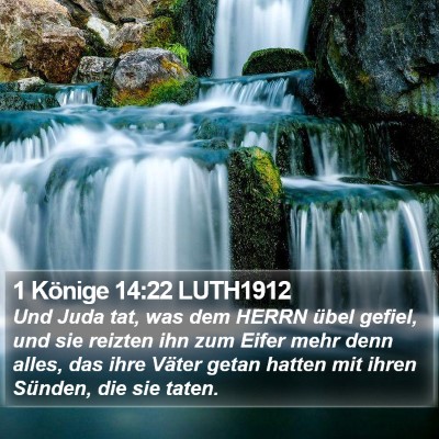1 Könige 14:22 LUTH1912 Bible Verse Image
