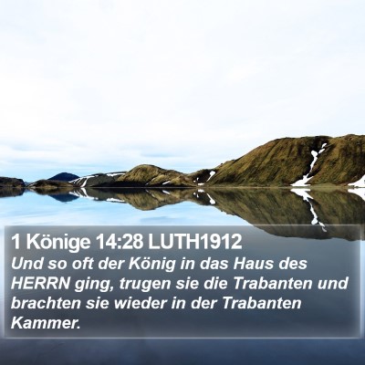 1 Könige 14:28 LUTH1912 Bible Verse Image