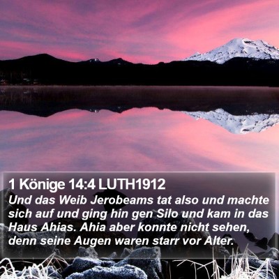 1 Könige 14:4 LUTH1912 Bible Verse Image