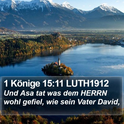 1 Könige 15:11 LUTH1912 Bible Verse Image