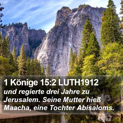 1 Könige 15:2 LUTH1912 Bible Verse Image