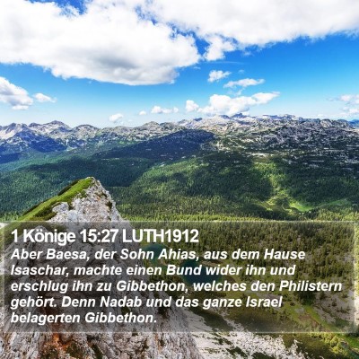 1 Könige 15:27 LUTH1912 Bible Verse Image