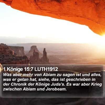 1 Könige 15:7 LUTH1912 Bible Verse Image