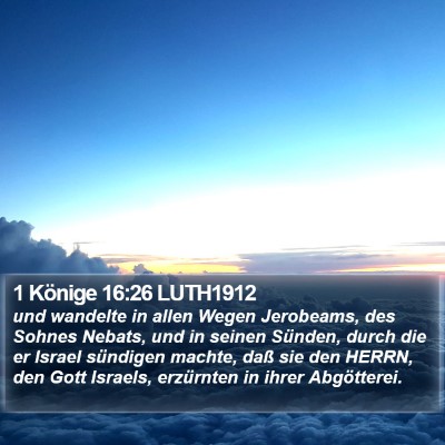 1 Könige 16:26 LUTH1912 Bible Verse Image