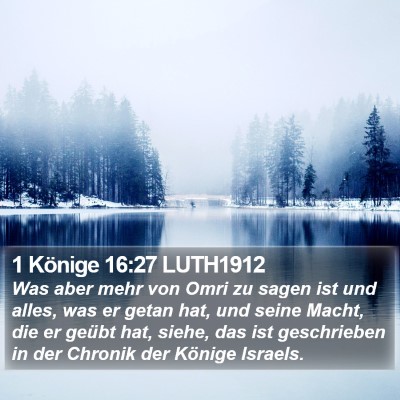 1 Könige 16:27 LUTH1912 Bible Verse Image