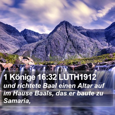 1 Könige 16:32 LUTH1912 Bible Verse Image