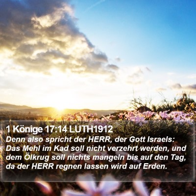 1 Könige 17:14 LUTH1912 Bible Verse Image