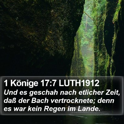 1 Könige 17:7 LUTH1912 Bible Verse Image