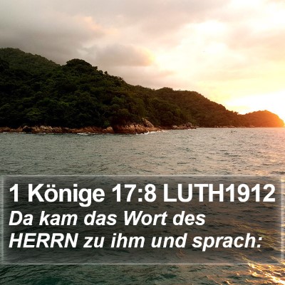 1 Könige 17:8 LUTH1912 Bible Verse Image